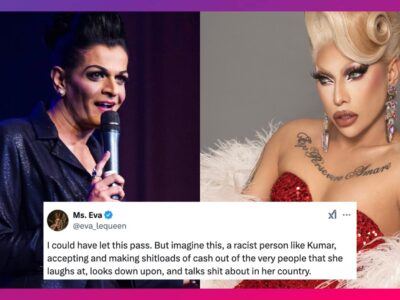 Drag Race alum Eva Le Queen calls out Singaporean entertainer Kumar for racism amid their upcoming Manila show