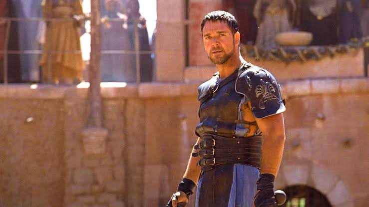 Russell Crowe stars as Maximus Decimus Meridius in Gladiator