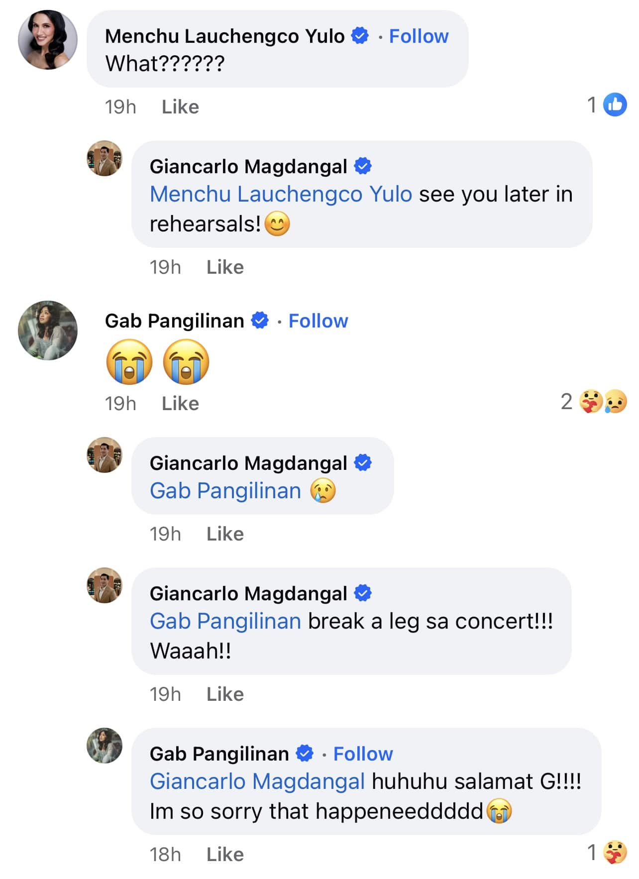 Mga Komento sa Personalidad sa post ni Gino