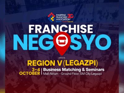 Franchise Negosyo Para sa Region V (Legazpi) opens today, explore franchise opportunities at SM City Legazpi