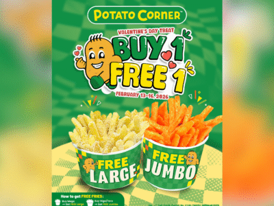 Celebrate Valentine’s with Double the Fries: Buy 1, Get 1 FREE at Potato Corner