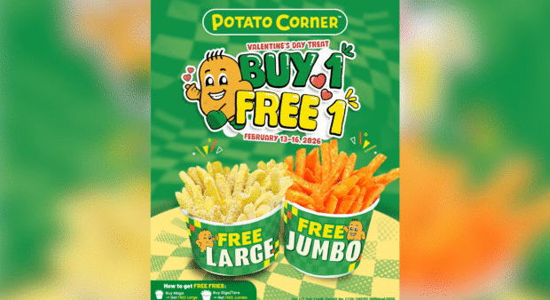 Celebrate Valentine’s with Double the Fries: Buy 1, Get 1 FREE at Potato  Corner