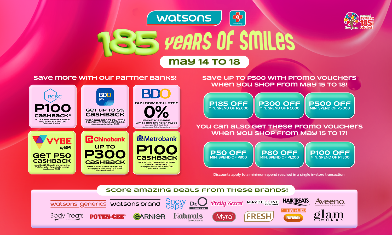 Watsons Nationwide Sale
