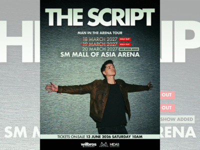 The Script adds third and final show on March 20 after selling out two shows in Manila
