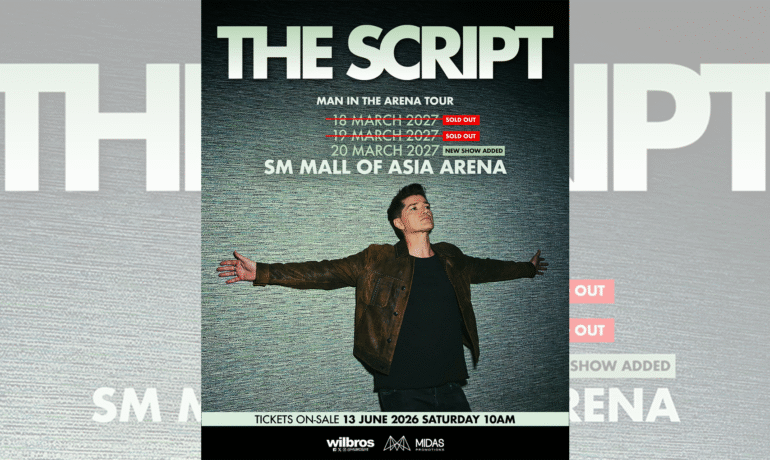 The Script adds third and final show on March 20 after selling out two shows in Manila