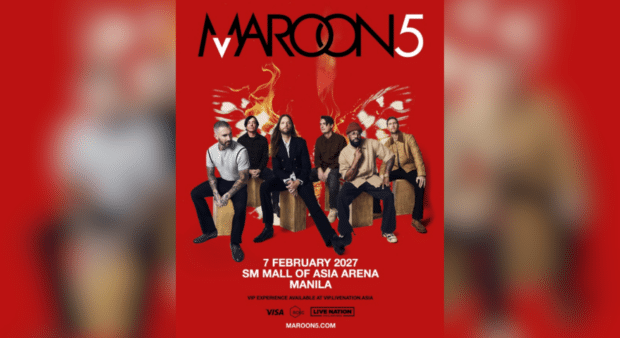 Maroon 5 adds Manila stop to 2027 Asia tour on 7 February 2027