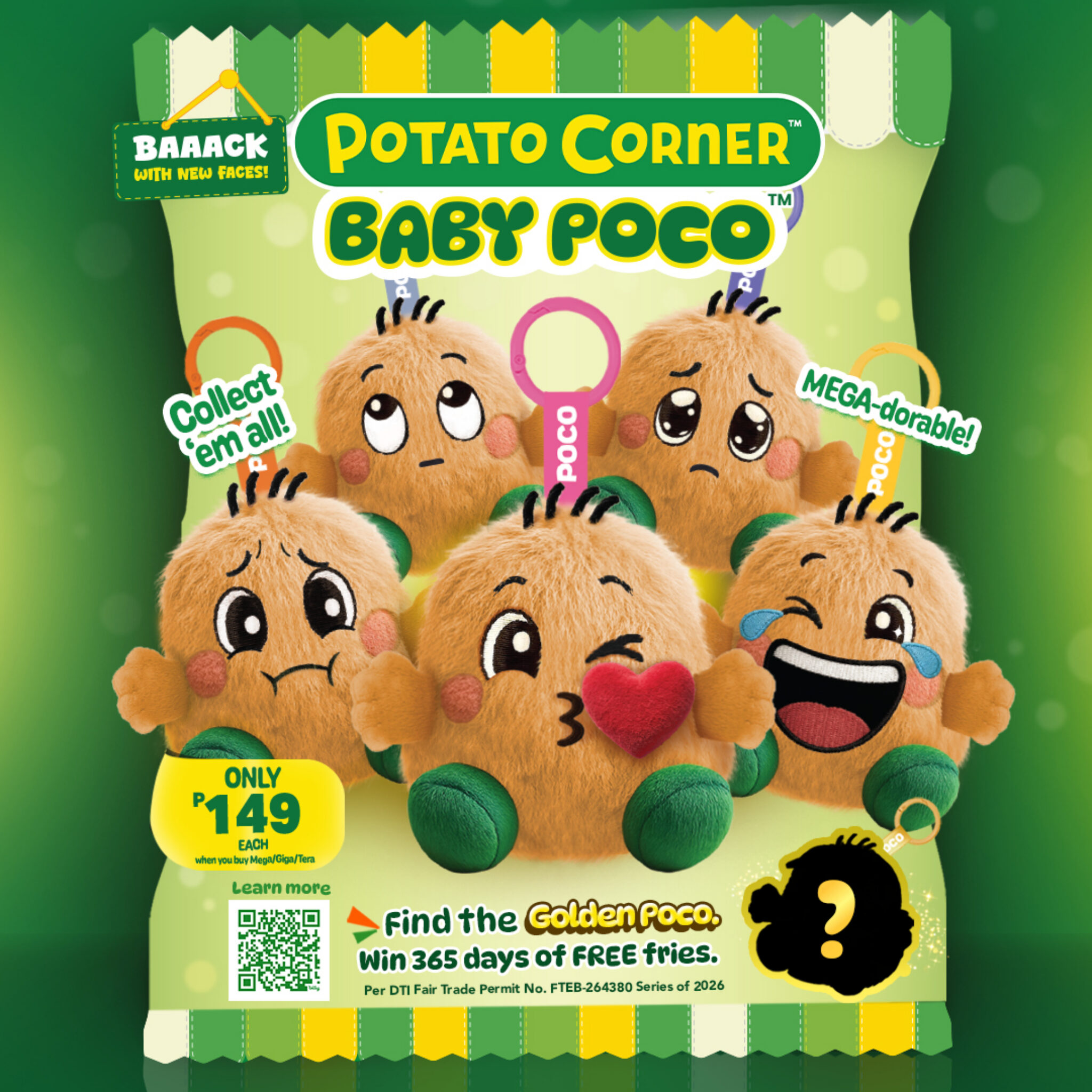 Baby Poco is BACK with NEW faces: Hunt for GOLD & get FREE fries for a year